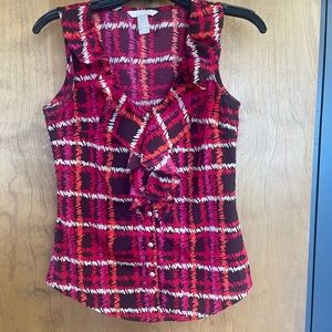 Banana Republic Ruffle Sleeveless Blouse